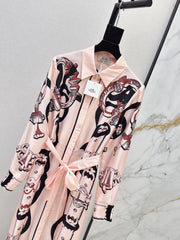 Printed Silk Dress