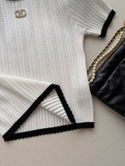 Short-Sleeve Knit Top