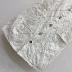 Quilted Denim Slip Dress