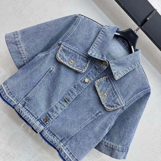 Fringed Denim Shirt