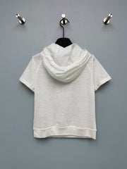 Short-Sleeve Half-Zip Hoodie
