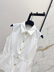Sleeveless Collared Shirt