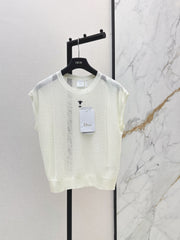 Patchwork Cutout Drop-Shoulder Knit Sweater