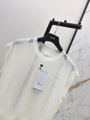 Patchwork Cutout Drop-Shoulder Knit Sweater