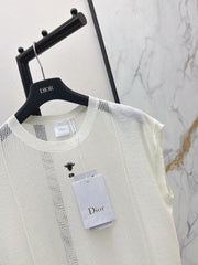 Patchwork Cutout Drop-Shoulder Knit Sweater