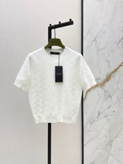 Jacquard-Knit Crewneck Sweater