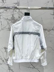 Stand-up Collar Color-Blocked Lightweight Jacket