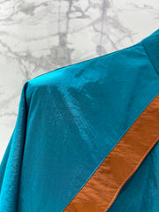 Stand-up Collar Color-Blocked Lightweight Jacket