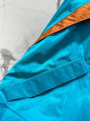 Stand-up Collar Color-Blocked Lightweight Jacket