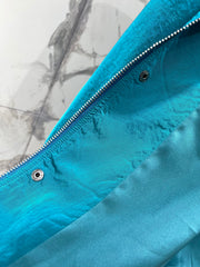 Stand-up Collar Color-Blocked Lightweight Jacket