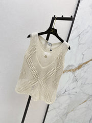 Bee-Embroidered Decorative Vest