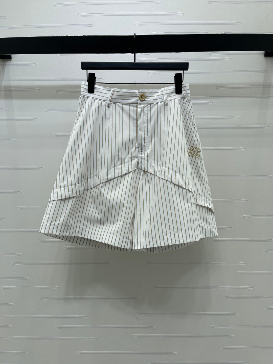 Striped cargo shorts