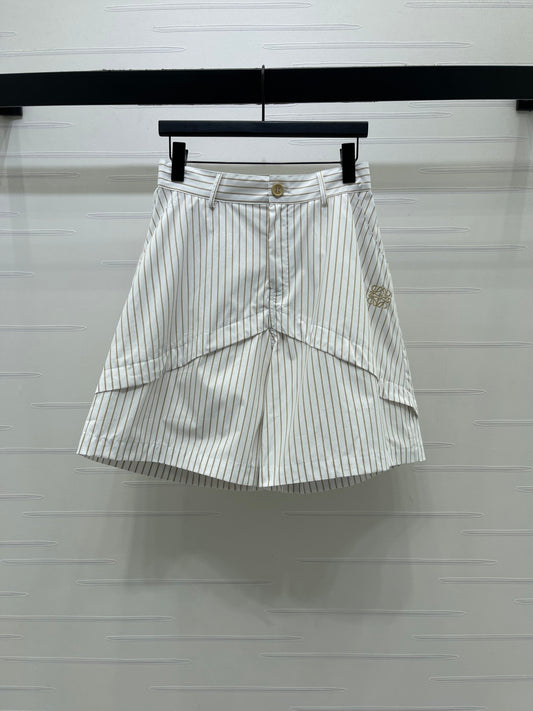 Striped cargo shorts