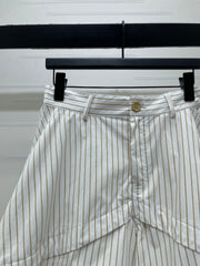 Striped cargo shorts