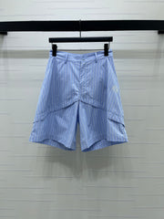 Striped cargo shorts