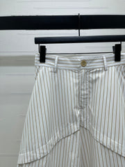 Striped cargo shorts