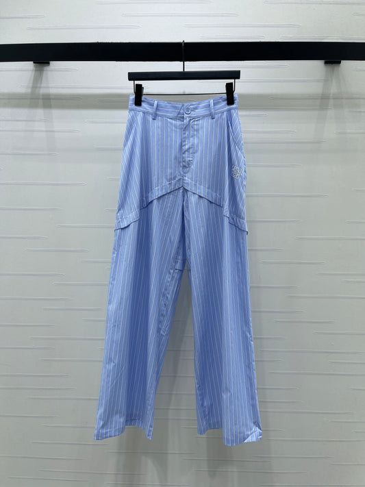 Striped cargo shorts