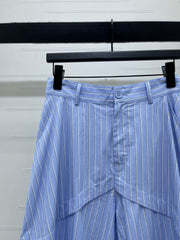Striped cargo shorts