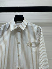 Striped Tie-Up Shirt