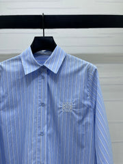 Striped Tie-Up Shirt