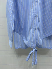 Striped Tie-Up Shirt
