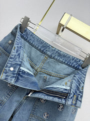 Back pocket rhinestone jeans