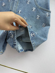 Heavy-duty letter sequin shorts