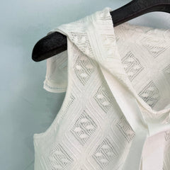 White knit vest