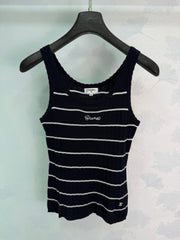 Striped Knit Vest