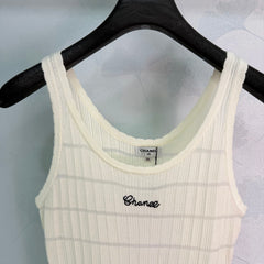 Striped Knit Vest
