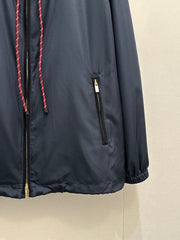 Loose-fitting Nylon Hooded Jacket