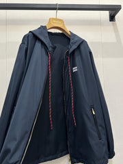 Loose-fitting Nylon Hooded Jacket