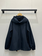 Loose-fitting Nylon Hooded Jacket