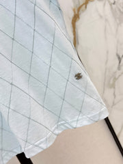 Diamond Pattern Short-Sleeve T-Shirt
