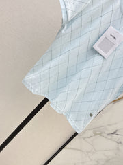 Diamond Pattern Short-Sleeve T-Shirt