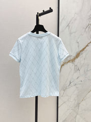 Diamond Pattern Short-Sleeve T-Shirt