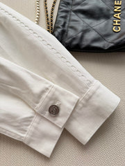 Chain-Embellished Denim Jacket