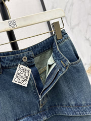 Deconstructed Wide-Leg Jeans