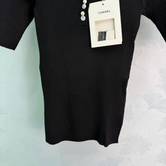 Black Knit Top