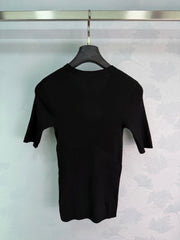 Black Knit Top