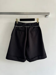 Chain-and-Cord Detail Shorts