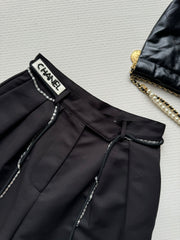 Chain-and-Cord Detail Shorts