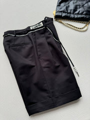 Chain-and-Cord Detail Shorts