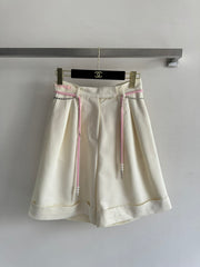 Chain-and-Cord Detail Shorts
