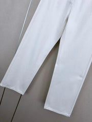 High-Waisted Straight-Leg Jeans