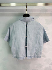 White Short-Sleeved Jacket
