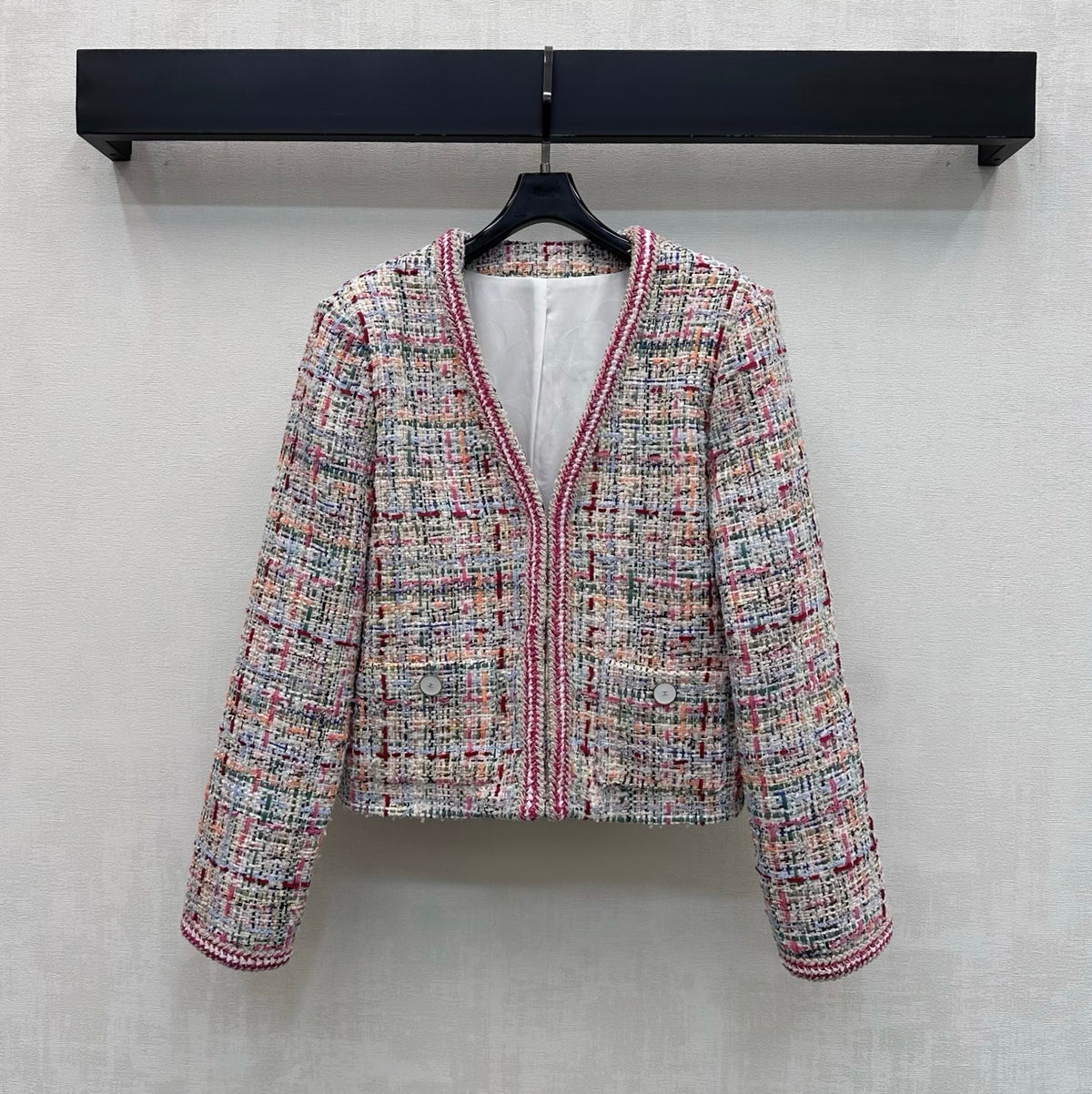 Multicolor V-Neck Jacket