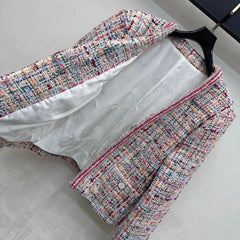 Multicolor V-Neck Jacket
