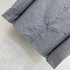 Embroidered Long-Sleeve Shirt with Collar