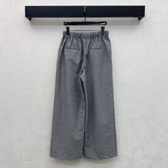 Drawstring Wide-Leg Trousers